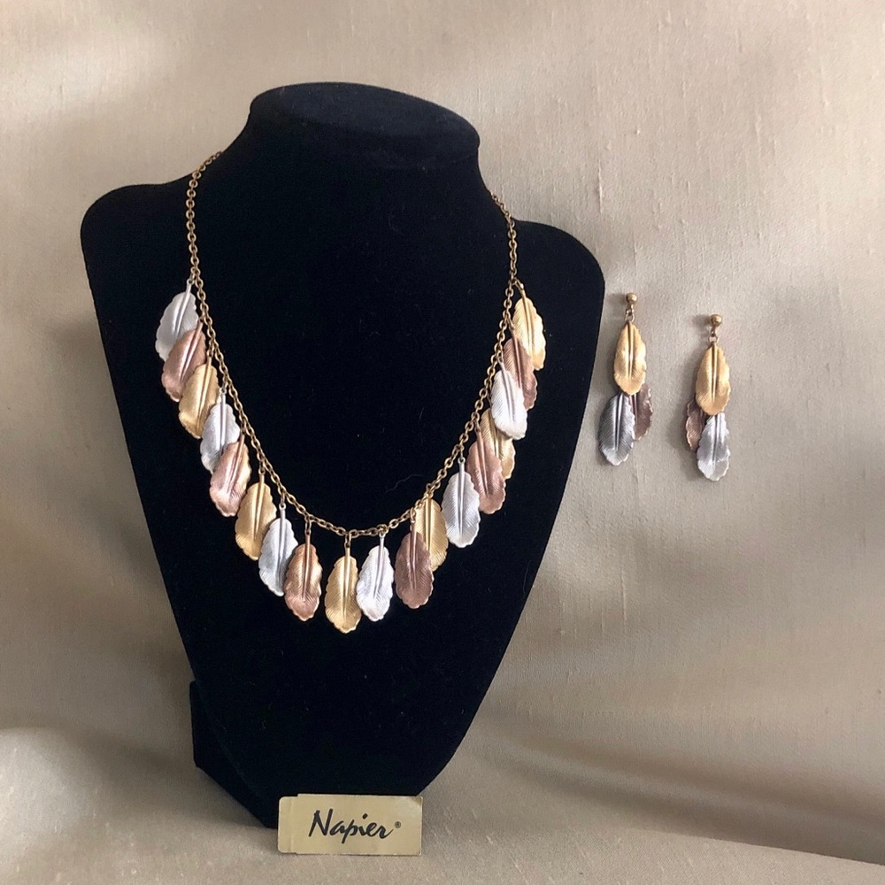 Napier tri-color necklace